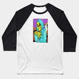 Dope trick or treat holloween scary man illustration Baseball T-Shirt